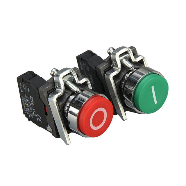 Bouton-poussoir XB4-BA3311 avec marquage