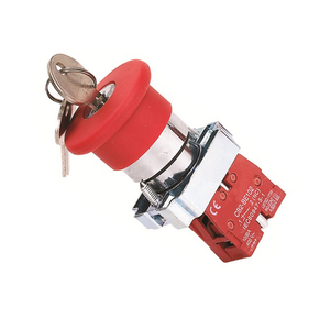 Interrupteur &agrave; bouton-poussoir XB2-BS142 avec cl&eacute;